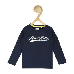 allen solly junior Allen Solly Kids Navy Graphic Print Full Sleeves T-Shirt-picture-43