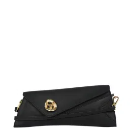 Baggit Black Solid Medium Clutch-image-9