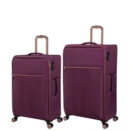 it luggage Bewitching Purple Combo-28 & 24 inches Expandable Soft Case Luggage Trolley with TSA Lock image 1