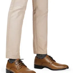 Hats Off Accessories Men's Tan Derby Shoes-picture-20