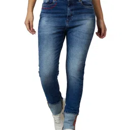 Being Human Blue Regular Fit Mid Rise Jeans image 1