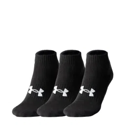 Under Armour Core Low Cut Black Cotton Solid Medium Socks - Pack of 3 image 1
