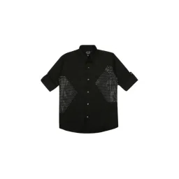 Cavio Kids Black Embellished Full Sleeves Shirt image 1
