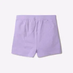GAP Girls Purple Cotton Solid Shorts image 2
