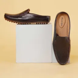 Ruosh Men's Brown Mule Shoes image 1