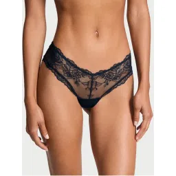Victoria's Secret Very Sexy Rose Lace High-Leg Cheeky Panty Blue-image-50