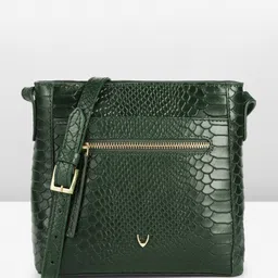 Hidesign Gaelle-Snake Animal Printed Textured Leather Sling Bag-picture-48