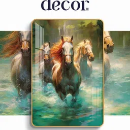 THE NEXT DECOR Multicoloured Glass Other Wall Paintings image 2