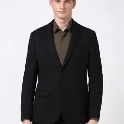 Peter England Black Slim Fit Blazer-picture-29
