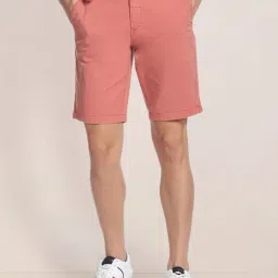 U.S. Polo Assn. Peach Slim Fit Shorts-image-26