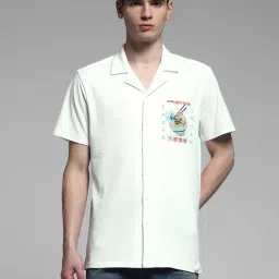 Jack & Jones White Cotton Comfort Fit Printed Shirt-picture-14