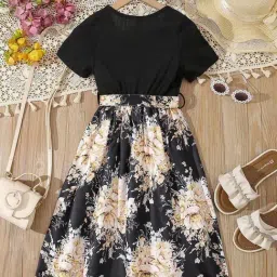 Bolly Lounge Girls Yellow Floral Party Dress image 2