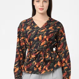 Vero Moda Multicoloured Printed Cinched Waist Top-picture-14