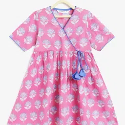 Campana Kids Purple Cotton Printed Kurti-picture-18