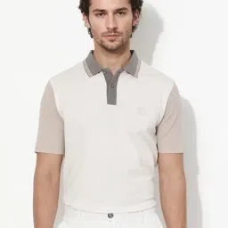 Rare Rabbit Off White Regular Fit Solid Polo T-Shirt-picture-45