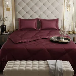 Stoa Paris Day Night Collection Velvet Wine Polyester 150 GSM Comforter image 3