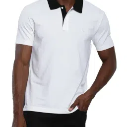 Calvin Klein Bright White Cotton Regular Fit Polo T-Shirt-picture-20