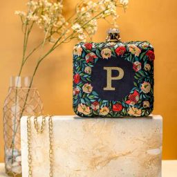 NR by Nidhi Rathi Multicolor Fabric Embellished Clutch-picture-12