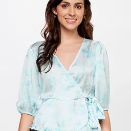 AND Floral Print Wrap Top-picture-39