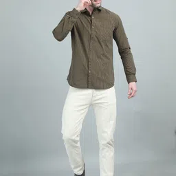 RIGS AND RAGS Men Classic Micro Checks Opaque Checked Casual Shirt image 5