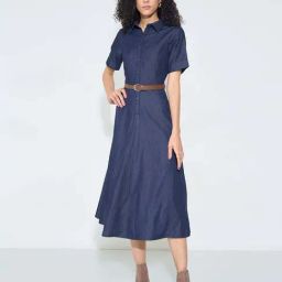 Sf Jeans By Pantaloons Blue Slim Fit Dress-picture-33
