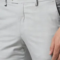 Van Heusen Grey Slim fit Solid Trousers image 5