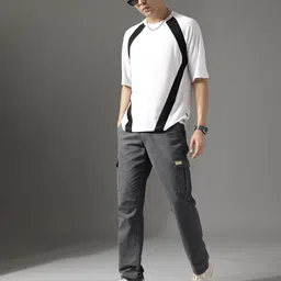 FCUK Men Pure Cotton Cargos Trousers image 3