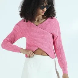 SHOWOFFFF Pink Regular Fit Top-picture-38