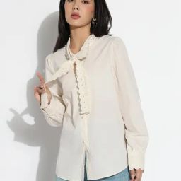showoffff Showoff Beige Cotton Regular Fit Top-picture-39