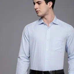 Louis Philippe Men Pure Cotton Classic Formal Shirt-image-2