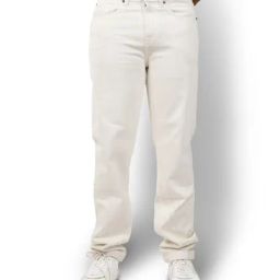 celio Celio* Ecru Cotton Loose Fit Jeans-picture-29