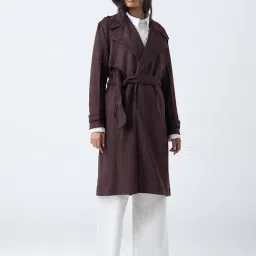 LOV by Westside Dark Brown Coat with Belt-picture-48