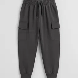 YK X Trampoline Kids Pack Of 3 Cotton Relaxed-Fit Mid-Rise Joggers image 2