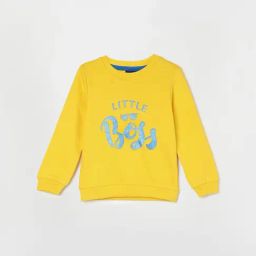 Juniors by Lifestyle Mustard Cotton Printed Full Sleeves Sweatshirt-picture-37