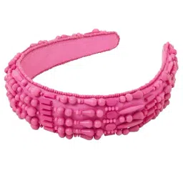 Accessorize London Pink Mixed Bead Head Band-picture-32
