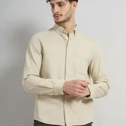 celio celio* Beige Regular Fit Cotton Oversized Shirt-picture-14