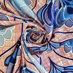 Lunar Days Blue Set of 2 Floral Room Darkening Window Curtain image 2