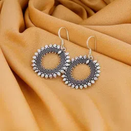Avni by GIVA 92.5 Sterling Silver Wreath Earrings for Women-image-15