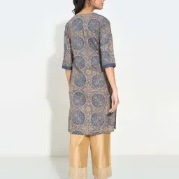 Rangmanch By Pantaloons Blue Regular Fit Printed Kurta image 2