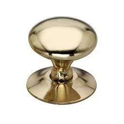 Screw Tight 1.1 Inch Zinc Brass Finish Door Knob Z070202PBL-4 (Pack of 4)-picture-39