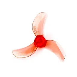 Pro-Range Propellers 1208 31mm PC 3 Blade 0.8mm Propellers 4CW+4CCW- Clear Red image 1