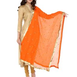 Dupatta Bazaar Orange Dupatta-picture-8