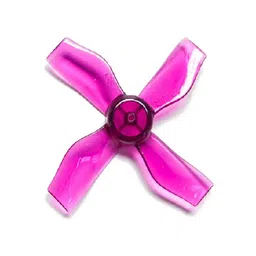 Pro-Range Propellers 31mm 1220 PC 4 Blade 1mm Propellers 4CW+4CCW- Clear Purple image 1