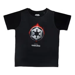 STAR WARS Boys Black Printed Round Neck T-shirt-image-44