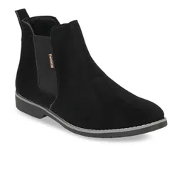 Fentacia Men Black Flat Boots-picture-33