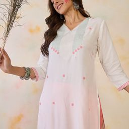 Indo Era Embroidered Thread Work Kurta-picture-39