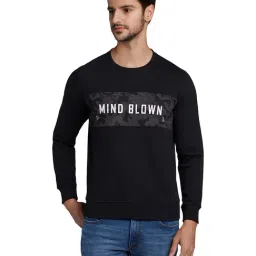 Parx Black Round Neck Sweatshirt-picture-22