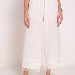 RANGMANCH BY PANTALOONS Women Loose Fit High-Rise Parallel Trousers-picture-1