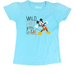 Disney by Wear Your Mind Blue Mickey Mouse Printed Top-picture-12