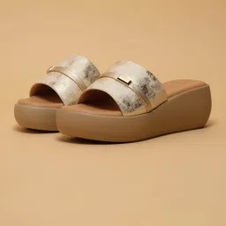 Eridani May Beige Casual Wedges Heels image 1